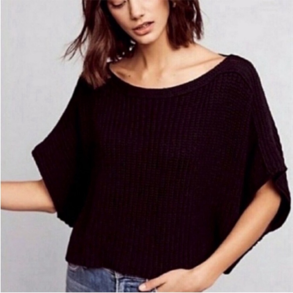 Anthropologie Moth Knit Wide Arm Shawl Sweater